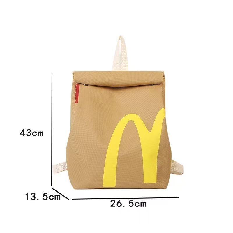 Men Women McDonald's Backpack Starbucks Backpack for Teen Girls Kids