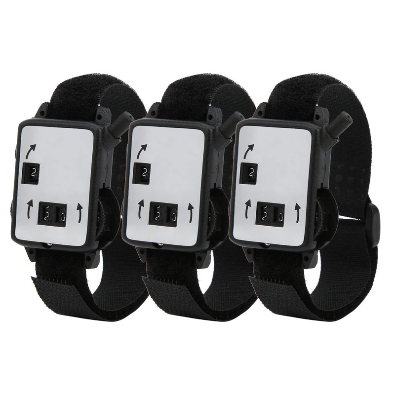 MUNEFE 3Pcs Golfs Score Counter, Wristband Golfs Stroke Score Counter,