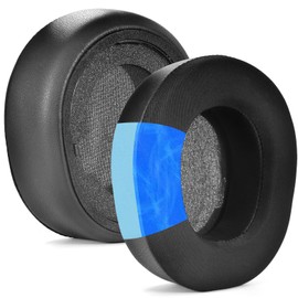 Nova Pro Kühlgel-Ersatz-Ohrpolster für kabellose Arctis Nova Pro, Ohrpolster mit hochdichtem Geräuschisolationsschaum, zusätzliche Dicke, Nova Pro Wireless Schwarz