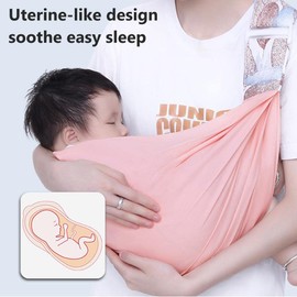 Multifunktionale leichte Babytrage, Atmungsaktive Baby Tragetuch, Verstellbare 3D-Babytrage, Säuglingstrage mit dicken Schultergurten, Babytrage Neugeborene Ab Geburt Babys Von 0