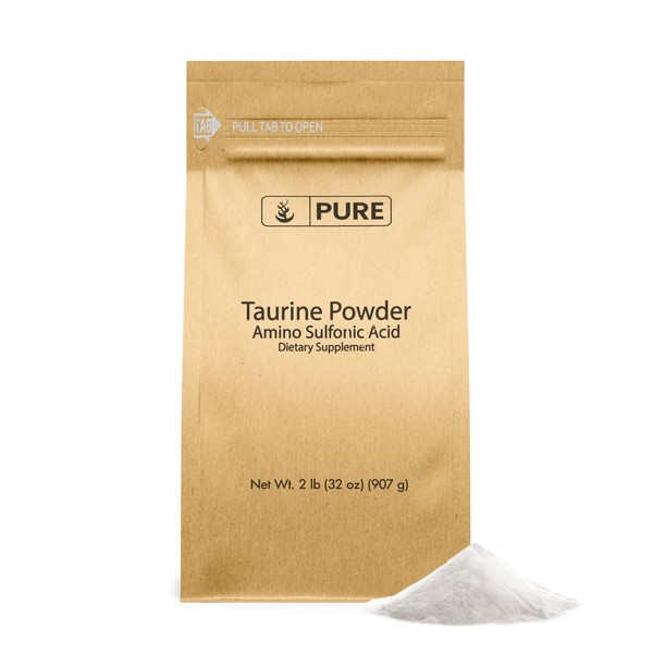 Pure Original Ingredients Taurine Powder (2 lb) Dietary Supplement, Always Pure, No Additives