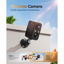 BECAMSO Security Cameras Wireless Outdoor Battery: 2K WiFi Camera Indoor for Home Security System - CCTV Camera Waterproof Night Vision Camaras de Seguridad para Casa Inalambricas