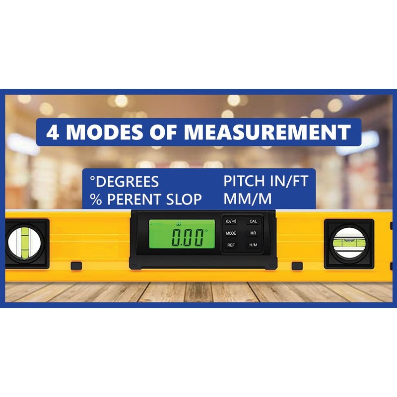 Big Horn 14222 24 Inch Magnetic Digital Level with Bubble,