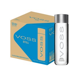 VOSS Premium Still Bottled Natural Water - BPA-Free - High Grade PET - Recyclable Plastic Water Bottles - Pure Drinking Water with Unique & Iconic Bottle Design - 12 Pack