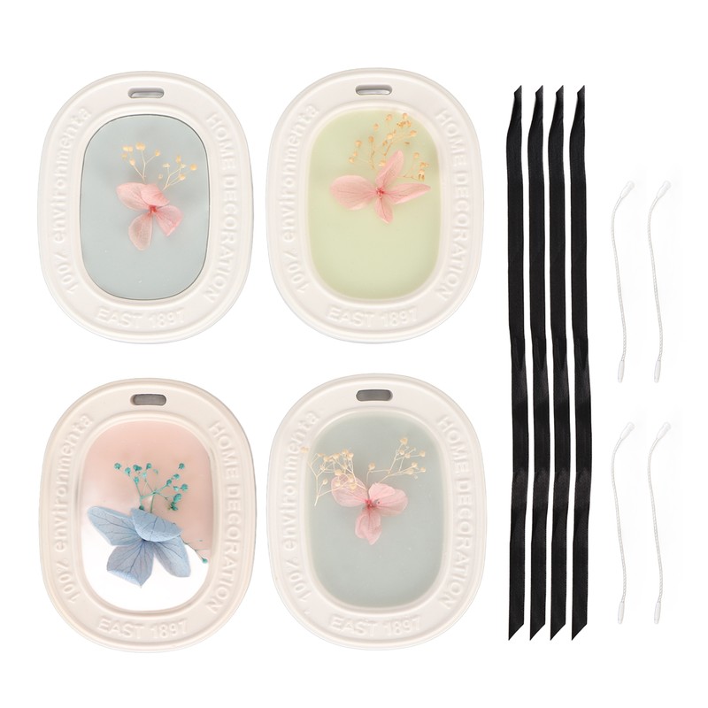 4PCS Set Wardrobe Aromatherapy Wax Tablets Long Lasting Floral Scent
