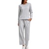 YETOWA Women’s Air Layer Fabric 2 Piece Set Stylish Long