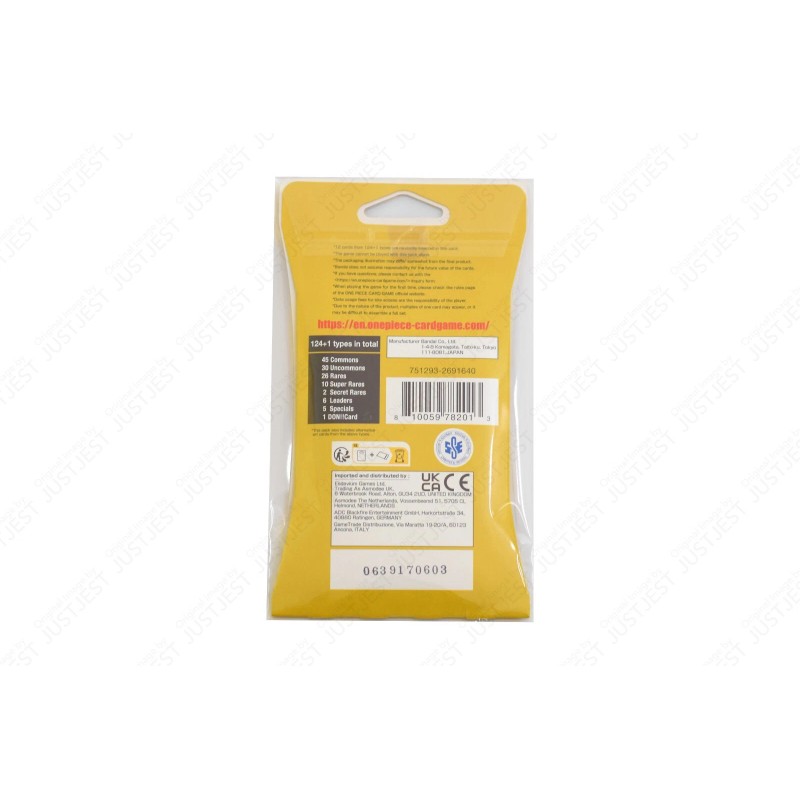 One Piece Sleeved Booster Pack Protective Sleeves - x50 Self