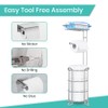 TreeLen Toilet Paper Holder Stand Toilet Tissue Roll Holder with
