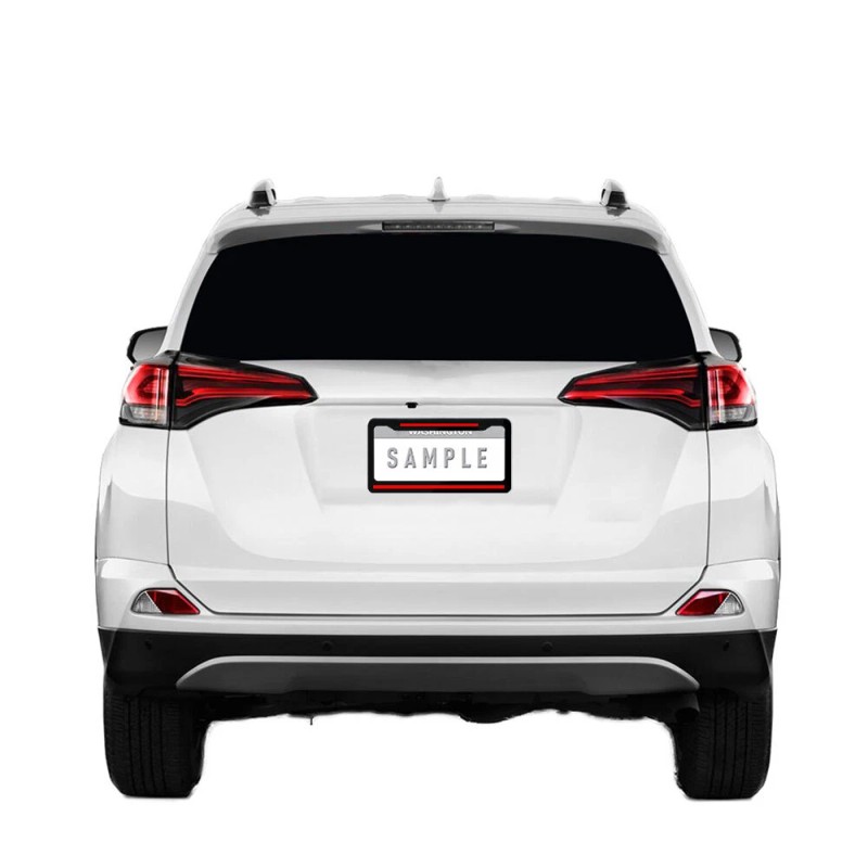 JYMAOYI Set of 2 For Honda Metal Black Metal License