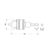 ANEX AKL-250 Drill Chuck with Key Type 0.06 - 0.4