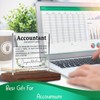 Accountant 10 Years Work Anniversary Clear Desk Decorative Sign Gifts,