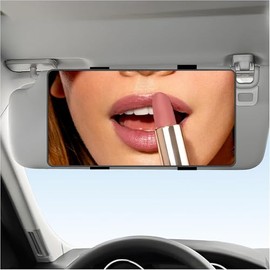 SCUARI Car Mirror Vanity,Car Visor Mirror,Car Accessories Car Vanity Mirror,Multifunctional Makeup Mirror for Car Sun Visor,Automotive Makeup Sun-Shading Mirror,Suitable for Cars,Trucks,RVs,SUVs