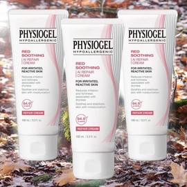 Physiogel Nutrition Cream Skin Tone Up Red Soothing AI Repair Cream 3pcs 100ml / 피지오겔 영양크림 피부톤업 레드 수딩 AI 리페어 크림 3개 100ml