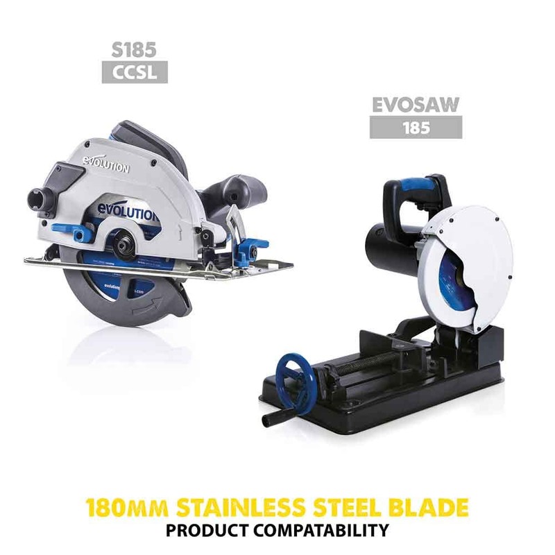 Evolution Power Tools S210TCT-54CS, Stainless Steel, 210mm