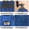 BeeGreen Laundry-Bag-Backpack-Heavy-Duty, Royal Blue Nylon Drawstring Portable Laundry Backpack Tall