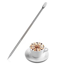 5PCS Stainless Steel Coffee Needle 5.2inch Coffee Art Pen Coffee Stitch Needles for Cafe Home Kitchen Coffee Latte Decorating