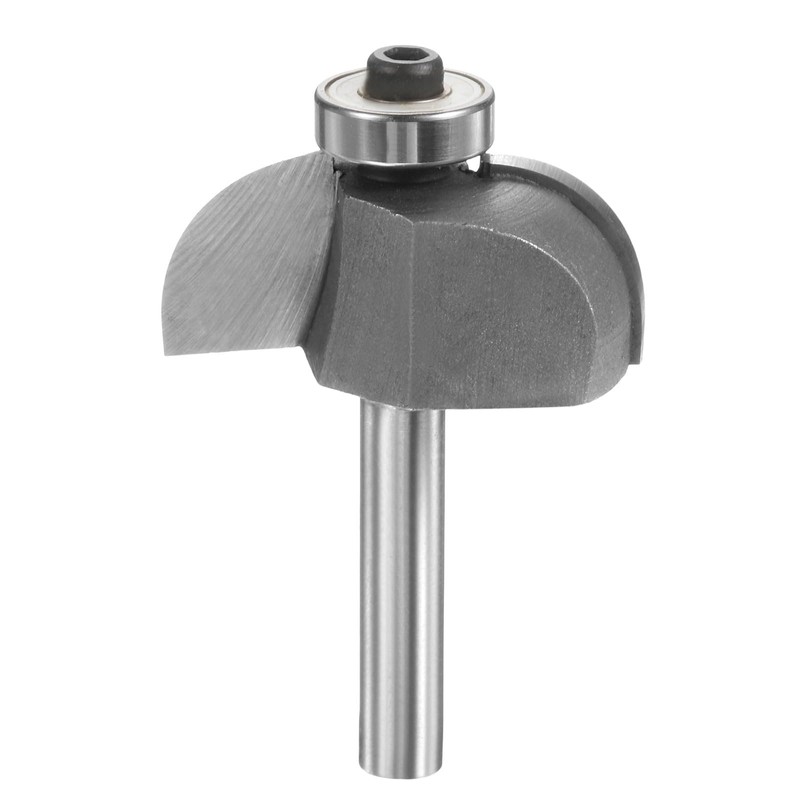 sourcing map Cove Router Bit 1/4" Shank 1-1/8" Dia 17/32"