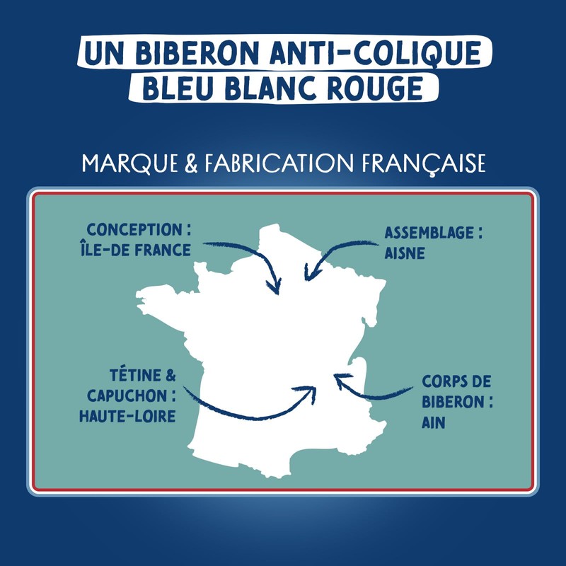 DODIE Anti-Colic Bottle - 150ml - Blue - 0+ Months