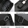 O-TBOST EVA Hard Shell Crossbody Sling Backpack for Men Anti-Theft