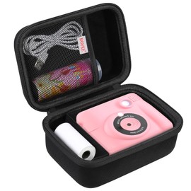 BOVKE Carrying Case Compatible with OPERHOO/YORKOO/Gofunly/CHRERNA/AORILE Instant Print Camera for Kids, Christmas Birthday Gifts Toddler Digital Video Cameras Holder, Black