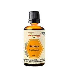 Sea Buckthorn Pulp Oil 50 ml Cold Pressed Sea Buckthorn Oil - Hippophae Rhamnoides - Sea Buckthorn Oil - Pure & Natural - Carrier Oil - Care Oil - for Skin Care - Face - Body Care