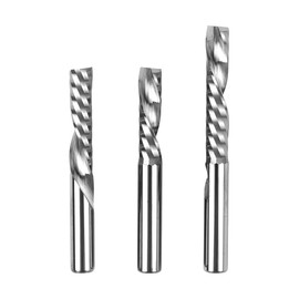 3Pcs 6mm Shank Downcut Spiral Router Bit 6mm Cutting Diameter, Single Flute Tungsten Steel CNC Router Bits End Mill for Woodwork Mortise Slot