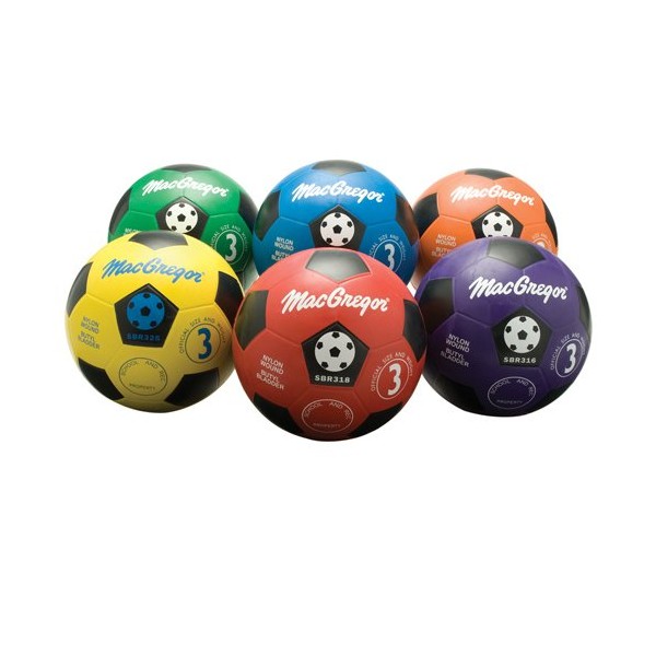 MACGREGOR Multicolor Soccerballs (Set of 6) - Size 3