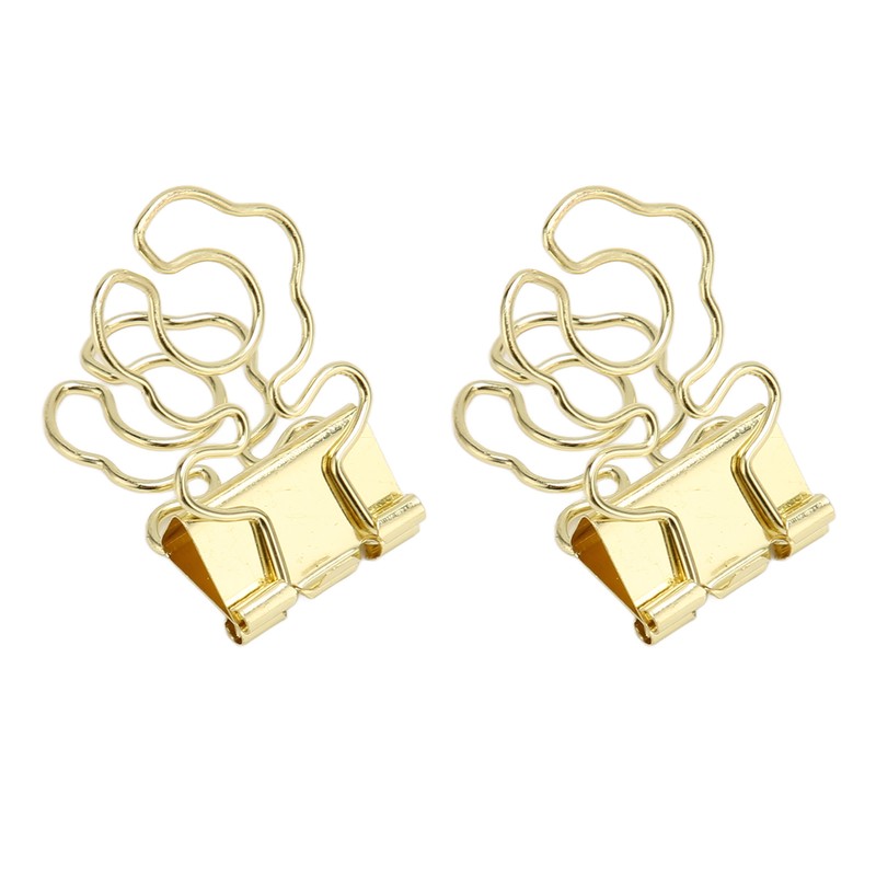 100 Pcs Mini Binder Clips Flower Shape Strong Clamping Force