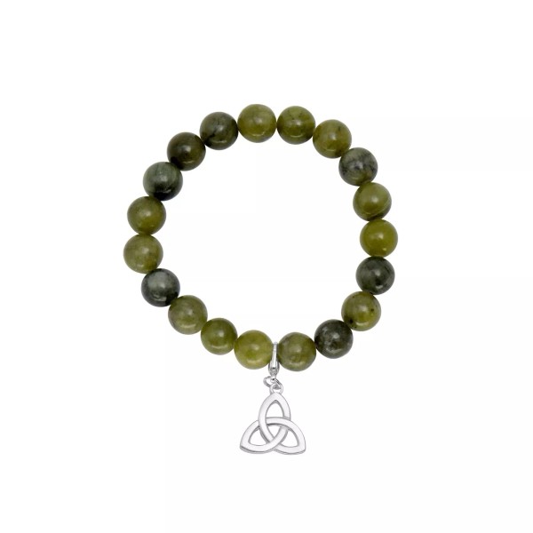 J.C. WALSH, DUBLIN Irish Connemara Stretch Bracelet TRINITY KNOT