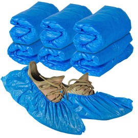Shoe Covers Disposable Non Slip, Plastic Shoes Protectors, Thick Boot Cover, Stretchable, One Size Fit Most, Protect Your Shoes, Floor and Carpet (30)