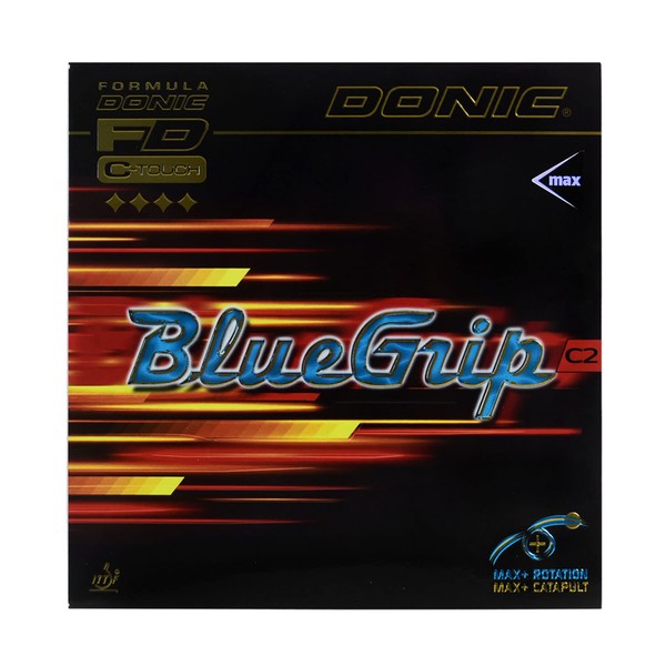 DONIC Revêtement Blue Grip C2, noir, 2,3 mm