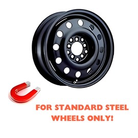 Fuel Rider 17 Inch Silver ABS Hubcap Wheel Covers Compatible with 2014-2020 Dodge Grand Caravan SE & 2014-2019 Journey SE (Set of 4) Wheelcovers for Standard Steel Wheels