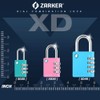 [ZARKER XD40] Padlock- 4 Digit Combination Lock for Gym, Sports,