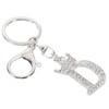 [PATIKIL] Initial Letter Key Chain Crystal Diamond Decorated Letter D