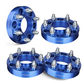 EVIL ENERGY 6x135 Wheel Spacers 1.25 inch Compatible with F150 2015-2025, 6x135 mm Hubcentric with Lip 6 Lugs 87.1 mm Hub Bore M14x1.5 Studs Blue