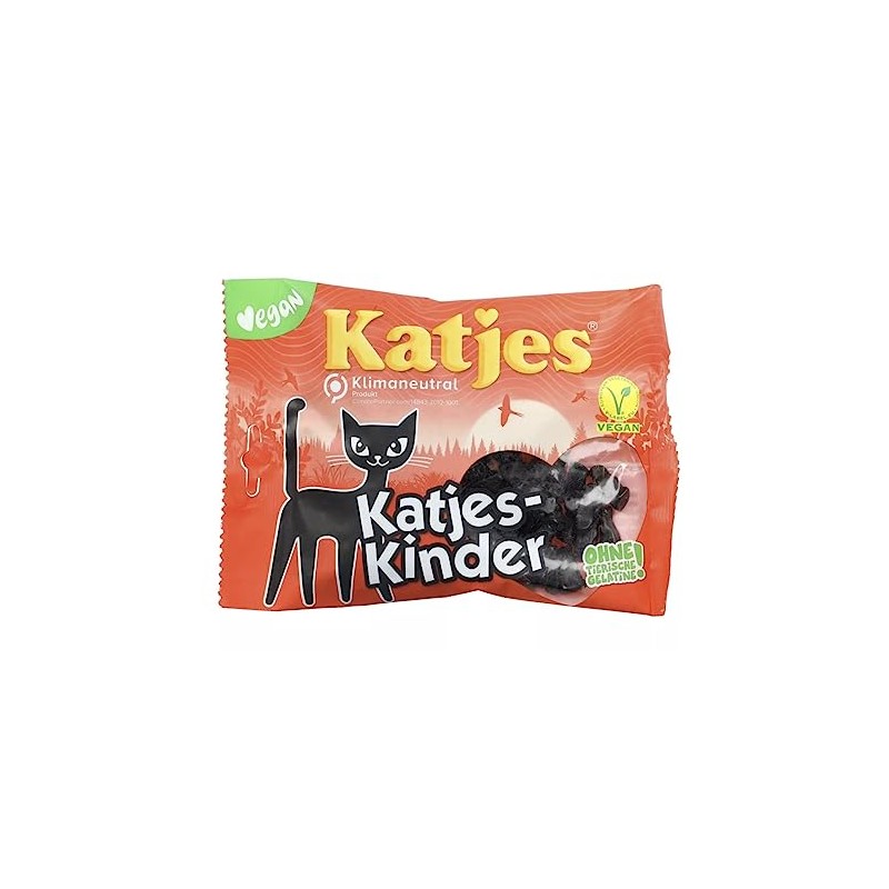 Katjes Kinder Licorice Cat-shaped Drops 200g Licorice Pieces(pack of 3)