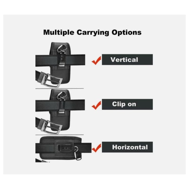 Fastsun Canvas Case Pouch Holster with Belt Clip/Loop for ATT