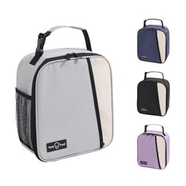 ZTONE Lunch Bag for Women/Men,Waterproof/Leakproof Reusable Portable Insulated Lunch Tote,Designed for Adults,Students,Thermal Cooler Bag Ideal for Work/School/Travel/Picnic (M-Grey)