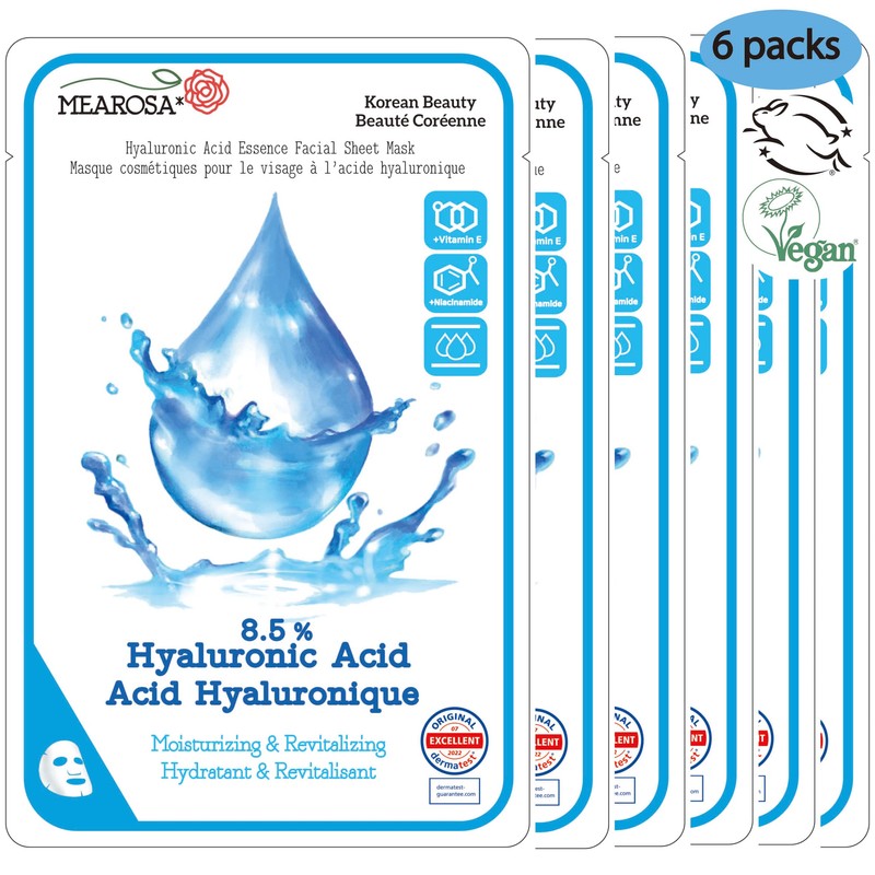 MEAROSA DESIGN Mearosa Dermatológicamente Probado, 8.5 Ácido Hialurónico, Niacinamida, Vitamina