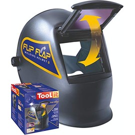Flip Flap 11-Welding Helmet with Flip Screen , Black