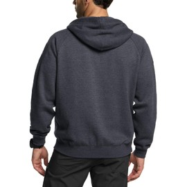 CQR Men's Winter Fleece Pullover Hoodies, Thermal Long Sleeve Hooded Sweatshirt, Cotton-Blend Outdoor/Tactical Shirts, Fleece Tactical Full-Zip Charcoal, Large