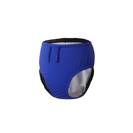 EEOST Adult Reusable Swim Diapers Special Needs Swimwear for Incontinence Cloth Diaper Covers Waterproof,Leakproof, Unisex (Blue, XL)