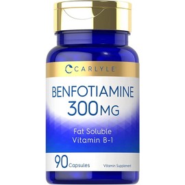 Benfotiamina 300mg 90 Capsulas Vitamina B-1 Carlyle Sabor Sin sabor
