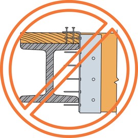 Simpson Strong-Tie HU44 HU Galvanized Face-Mount Joist Hanger for 4x4
