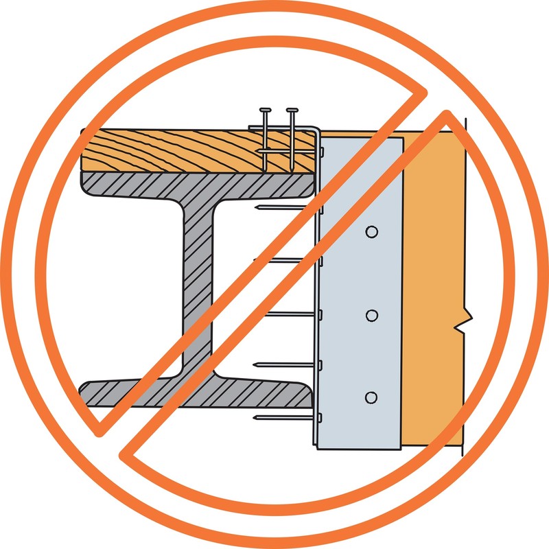 Simpson Strong-Tie HU44 HU Galvanized Face-Mount Joist Hanger for 4x4