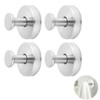 Anrbb 4 Stück Saugnapf Haken, Handtuchhalter Ohne Bohren, Gebürstetes Nickel