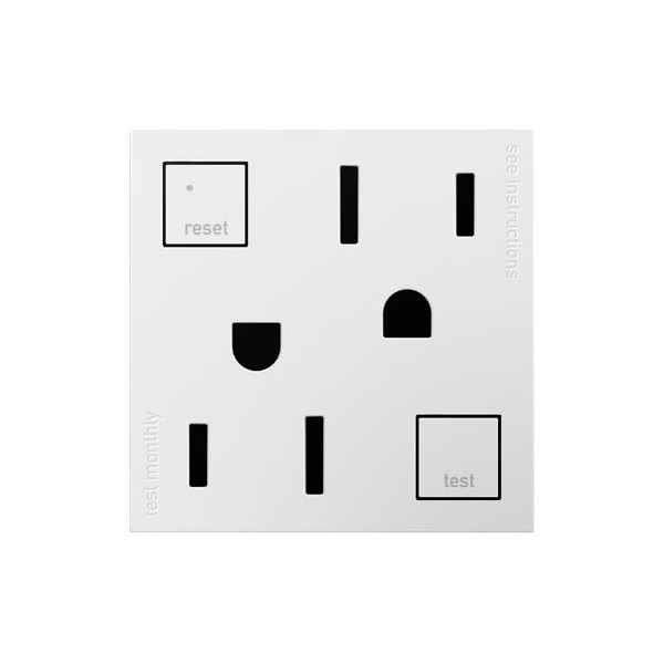 Legrand adorne 15A GFCI Tamper-Resistant Outlet 4 Pack (White Finish),