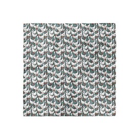 Ambesonne Geese Headscarf, Happy White Birds on Free, Hijab Scarf, 21" X 21"