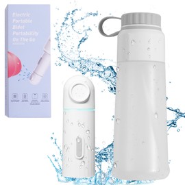 ZhiQToes Electic Portable Bidet 350ML USB Rechargeable with Bottle White