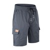 Mens Casual Twill Cargo Shorts Cotton Drawstring Classic Cargo Stretch